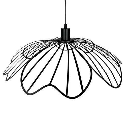 Suspension En Métal Noir Mat, H 12 Cm D 60 Cm - Blumen