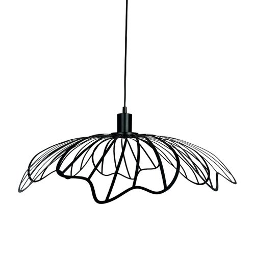 Suspension En Métal Noir Mat, H 12 Cm D 60 Cm - Blumen