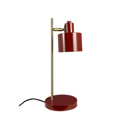 Lampe à Poser Ocean En Métal Rouge Foncé/laiton, H 43 Cm D 20,5 Cm - Ocean