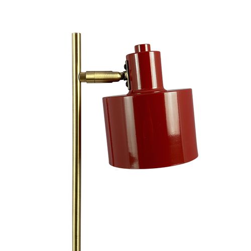 Lampe à Poser Ocean En Métal Rouge Foncé/laiton, H 43 Cm D 20,5 Cm - Ocean