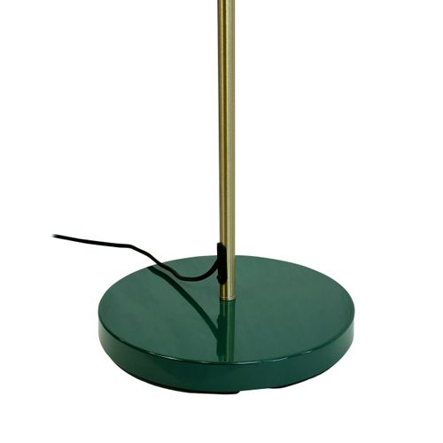 Lampadaire En Métal Vert Foncé/ Laiton, H 160 Cm D 42,5cm - Ocean