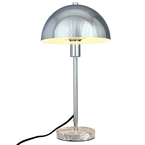 Lampe à Poser En Métal  Chrome, Marbre H40,5 Cm D21cm - Stockholm