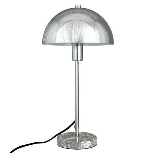 Lampe à Poser En Métal  Chrome, Marbre H40,5 Cm D21cm - Stockholm