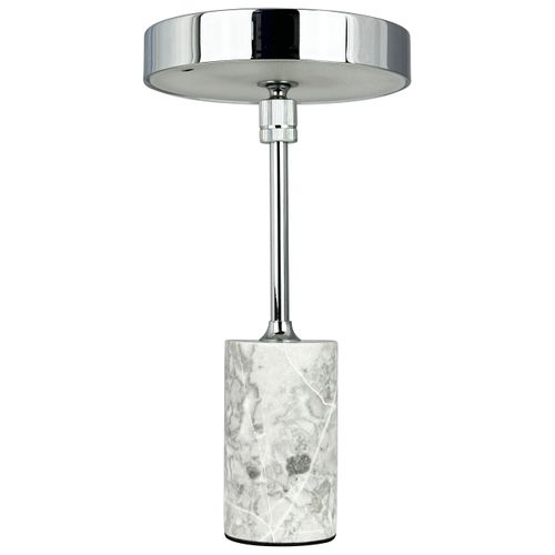 Lampe à Poser En Métal Chrome, H 25 Cm D 14 Cm - Starlight