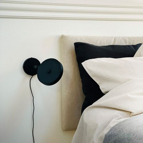 Applique Murale Noir, H 10cm D 14cm - Starlight