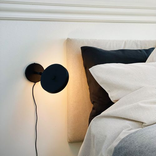 Applique Murale Noir, H 10cm D 14cm - Starlight