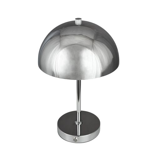Lampe à Poser En Métal Chrome, H 30 Cm D 20 Cm - Stockholm