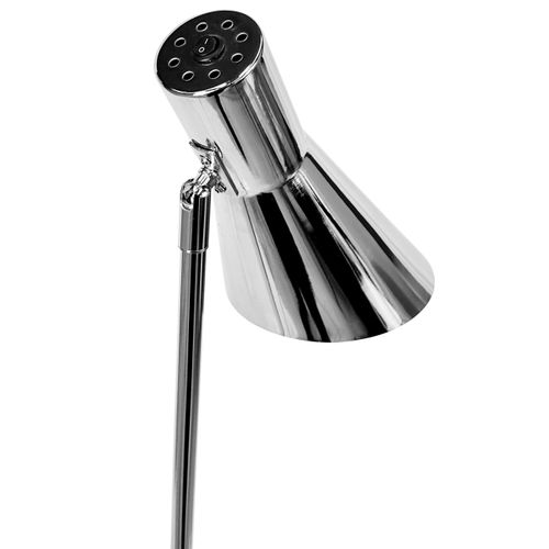 Lampadaire En Métal Chrome, H 135 Cm D 25 Cm - Dl12