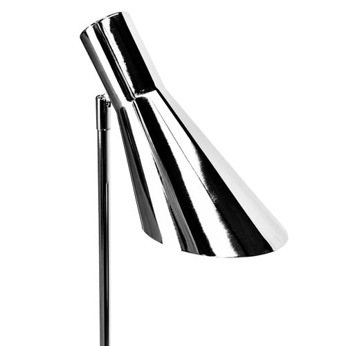 Lampadaire En Métal Chrome, H 135 Cm D 25 Cm - Dl12