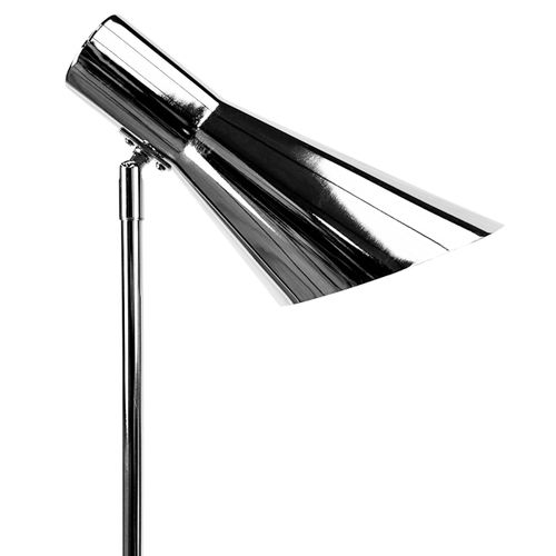 Lampadaire En Métal Chrome, H 135 Cm D 25 Cm - Dl12