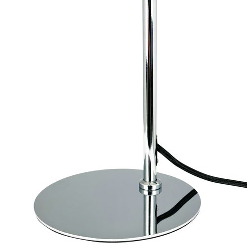 Lampe à Poser En Métal Chrome, H 37 Cm D 20 Cm - Dl12