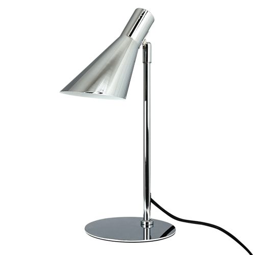 Lampe à Poser En Métal Chrome, H 37 Cm D 20 Cm - Dl12