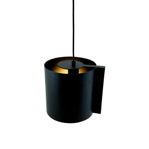 Suspension En Métal Noir Mat, H 20 Cm D 19 - Wum