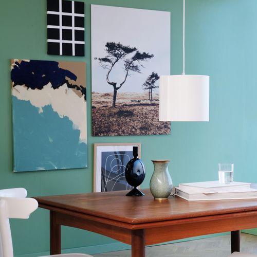 Suspension En Métal Noir Mat, H 20 Cm D 23 - Wum