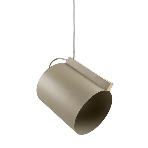 Suspension En Métal Beige Sable, H 24 Cm D 23 - Wum