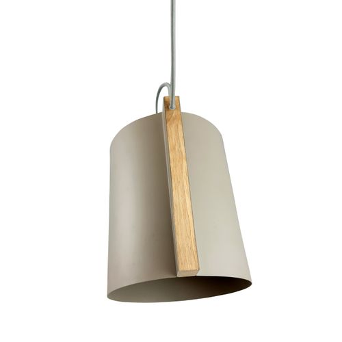Suspension En Métal Beige Sable, H 24 Cm D 23 - Wum