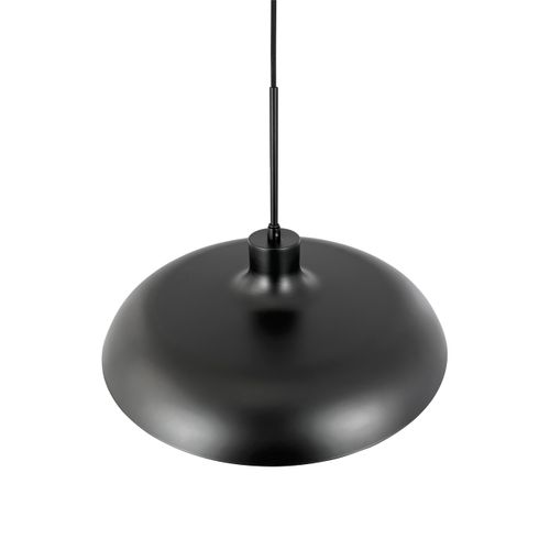 Suspension En Métal Noir Et Verre, H34cm D44 - Ava