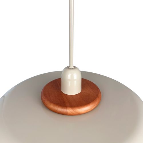 Suspension En Métal Et Bois, H36cm D40 - Planet