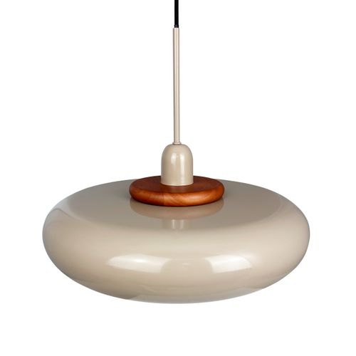 Suspension En Métal Et Bois, H36cm D40 - Planet