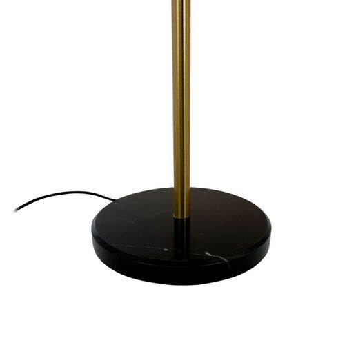 Lampe à Poser En Métal Brass/marble H 51 Cm D 32 Cm - Nancy