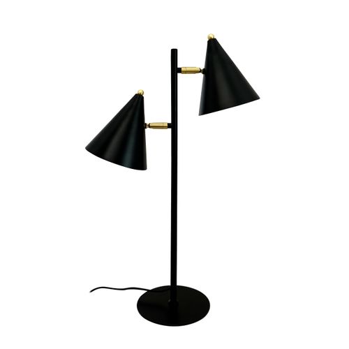 Lampe à Poser En Métal Noir H 64 Cm D 40 Cm - Rouen