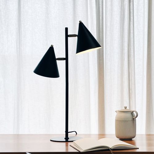 Lampe à Poser En Métal Noir H 64 Cm D 40 Cm - Rouen