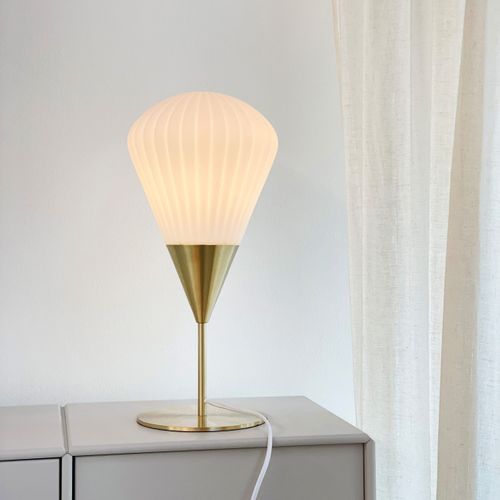 Lampe à Poser En Métal Et En Verre H45,5cm D21cm, Ballon