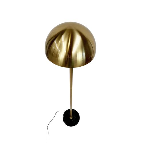 Lampadaire En Métal Brass/marble H 140 Cm D 30 Cm - Menton