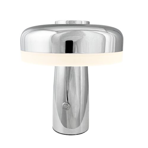 Lampe à Poser En Métal Chromée, H 16,5 Cm D 15 Cm - Porter
