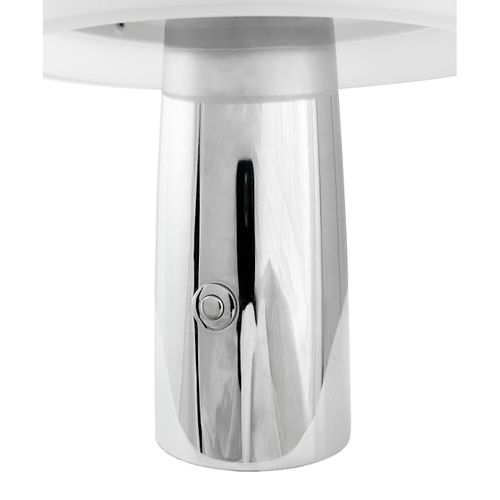 Lampe à Poser En Métal Chromée, H 16,5 Cm D 15 Cm - Porter