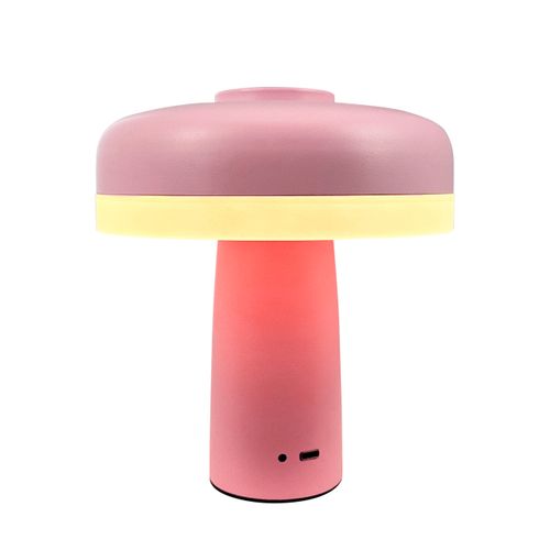 Lampe à Poser En Métal Rose, H 16,5 Cm D 15 Cm - Porter