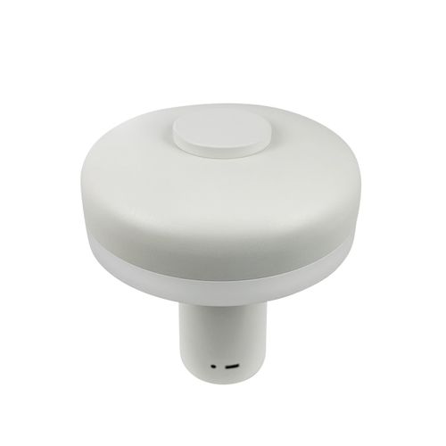 Lampe à Poser En Métal Blanc, H 16,5 Cm D 15 Cm - Porter