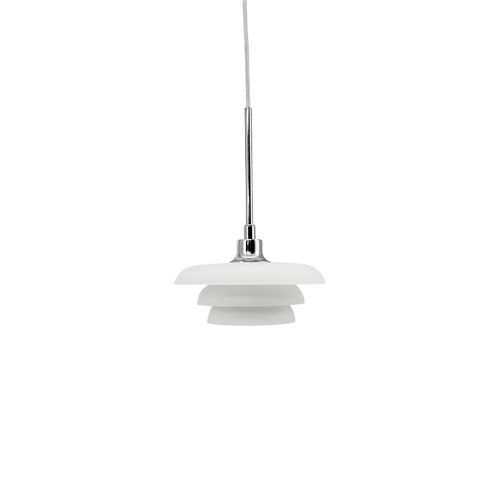 Suspension En Verre Et Chrome, H37 D20 - Ava