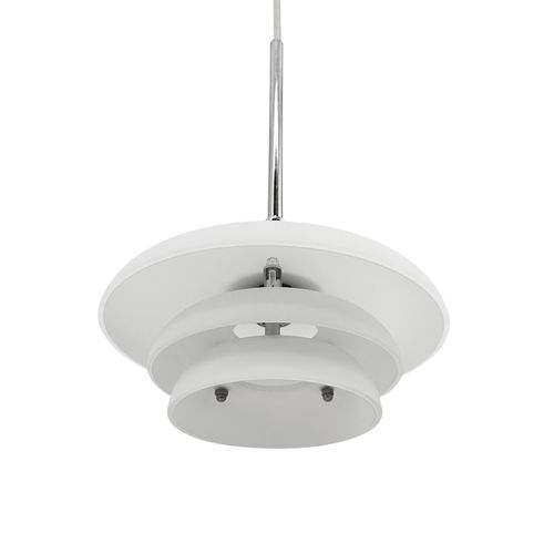 Suspension En Verre Et Chrome, H37 D20 - Ava