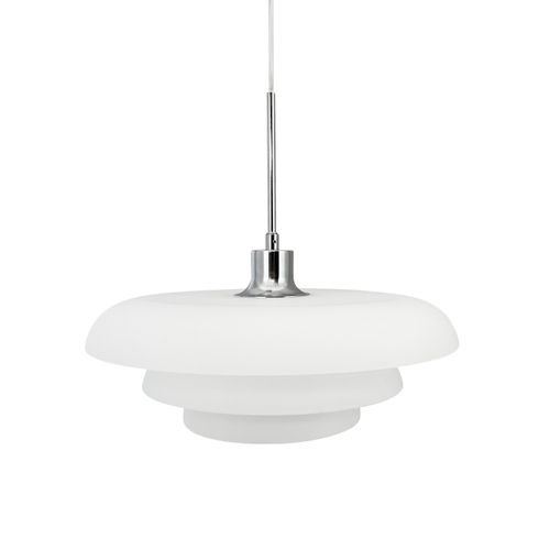 Suspension En Verre Et Chrome, H45 D40 - Ava