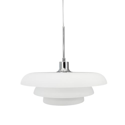Suspension En Verre Et Chrome, H45 D40 - Ava