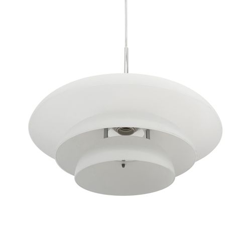 Suspension En Verre Et Chrome, H45 D40 - Ava