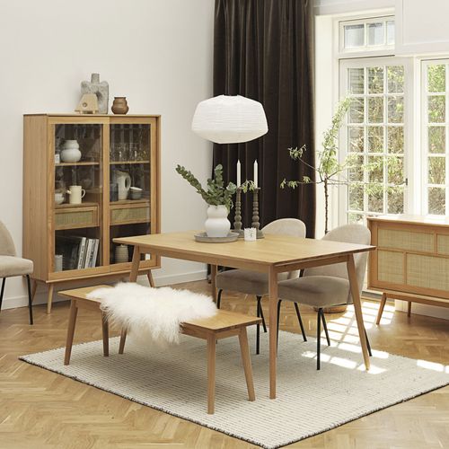 Table à Manger Extensible 4 à 10 Personnes En Bois 150-240x90cm