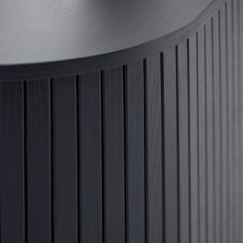 Meuble TV 2 Portes Aux Angles Arrondis En Bois Et Métal L120cm