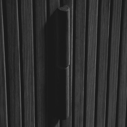 Meuble TV Aux Portes Coulissantes En Bois Strié L160cm