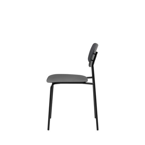 Lot De 4 Chaises En Plastique Et Métal