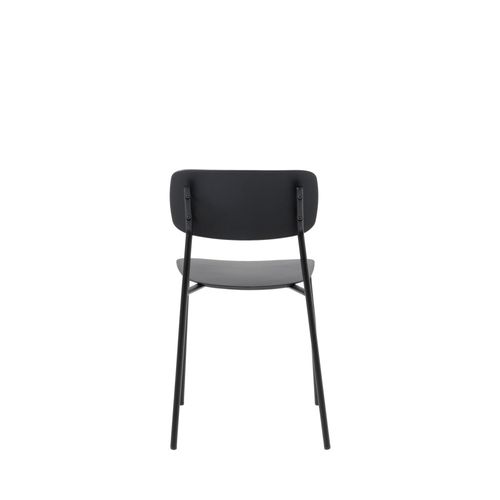 Lot De 4 Chaises En Plastique Et Métal