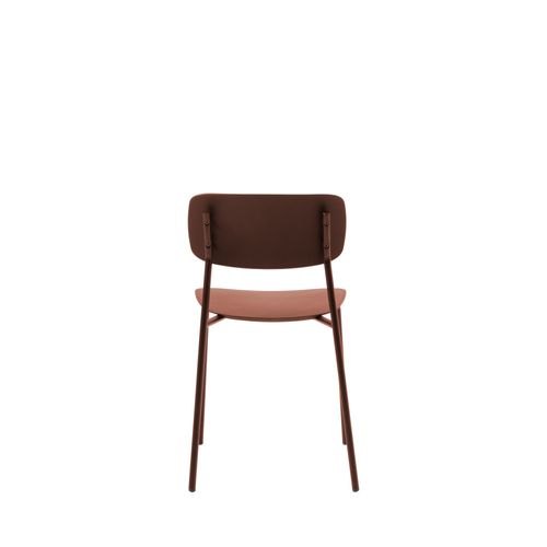 Lot De 4 Chaises En Plastique Et Métal