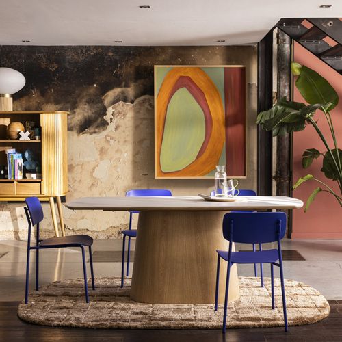 Lot De 4 Chaises En Plastique Et Métal