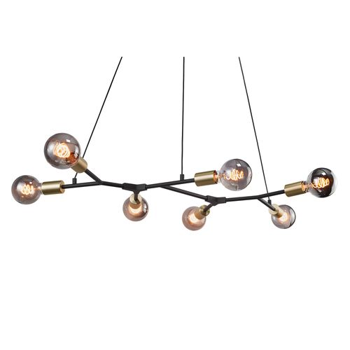 Suspension Josefine 7-spot Métal Noir, H.4.4 - Ip20 - E27 / Intérieur