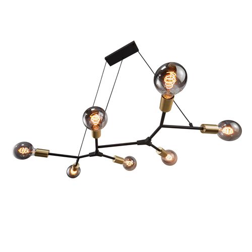 Suspension Josefine 7-spot Métal Noir, H.4.4 - Ip20 - E27 / Intérieur