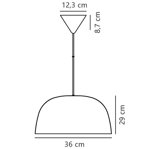 Suspension Cera Métal Laiton, H.29 - Ip20 - E27 / Intérieur