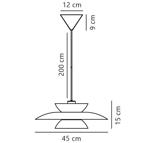 Lampadaire Cera  Métal Laiton, H.140 - Ip20 - E27 / Intérieur