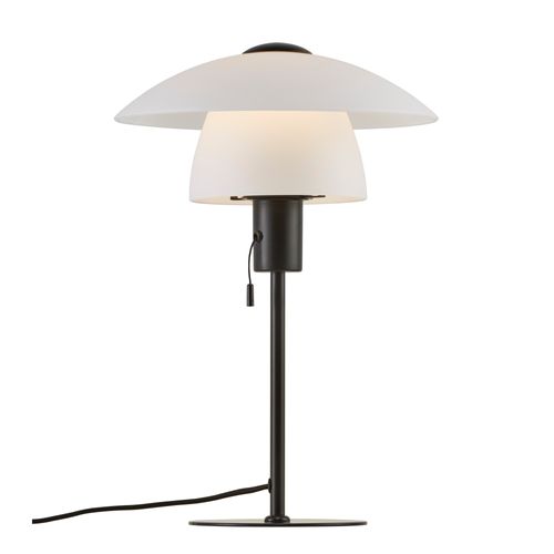 Lampe à Poser Verona  Verrerie Noir, H.40 - Ip20 - E27 / Intérieur