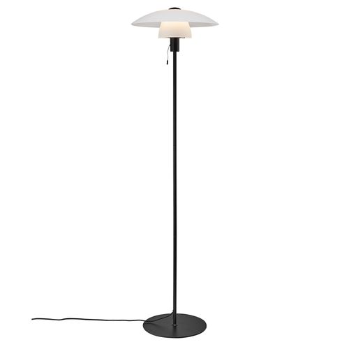 Lampadaire Verona  Verrerie Noir, H.150 - Ip20 - E27 / Intérieur
